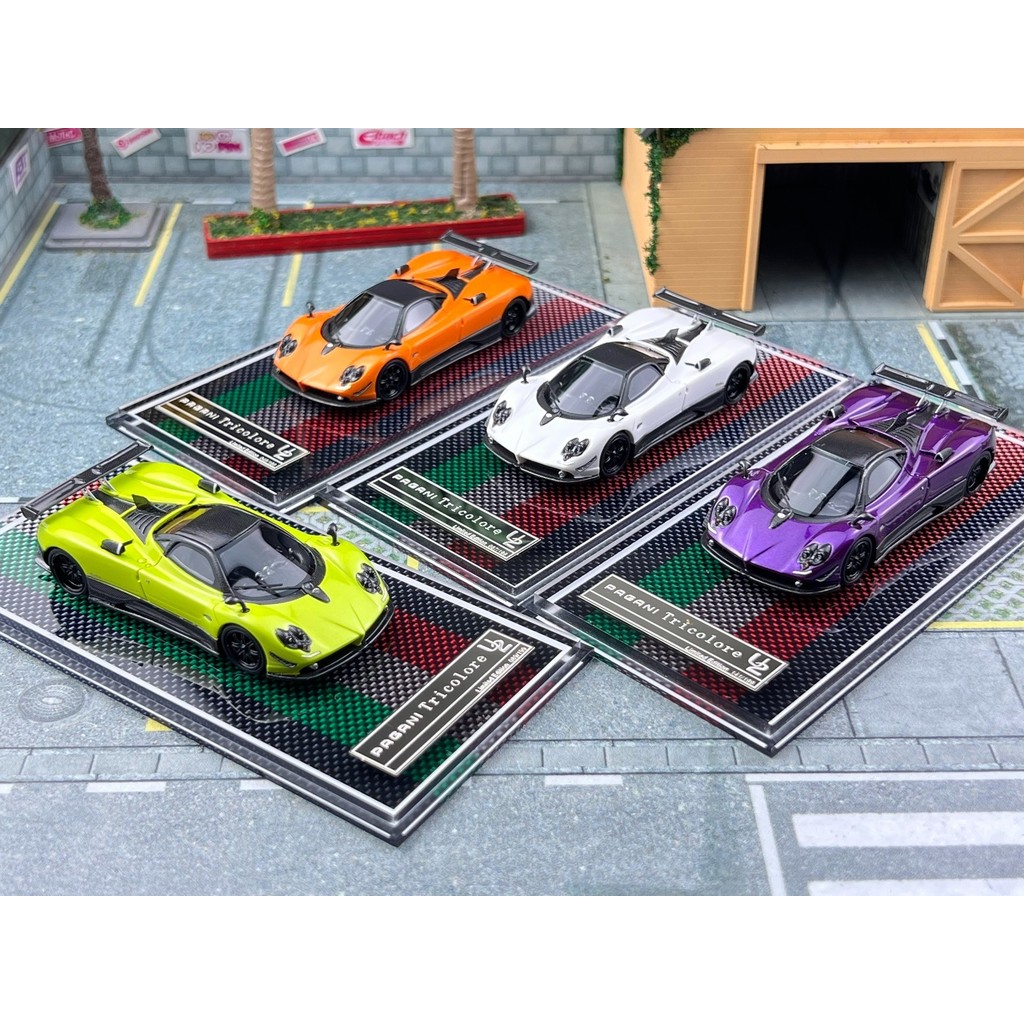 พร้อมสต็อก U2 1: 64 Pagani zonda z Tricolore Supercar Limited โมเดลรถเรซิ่น