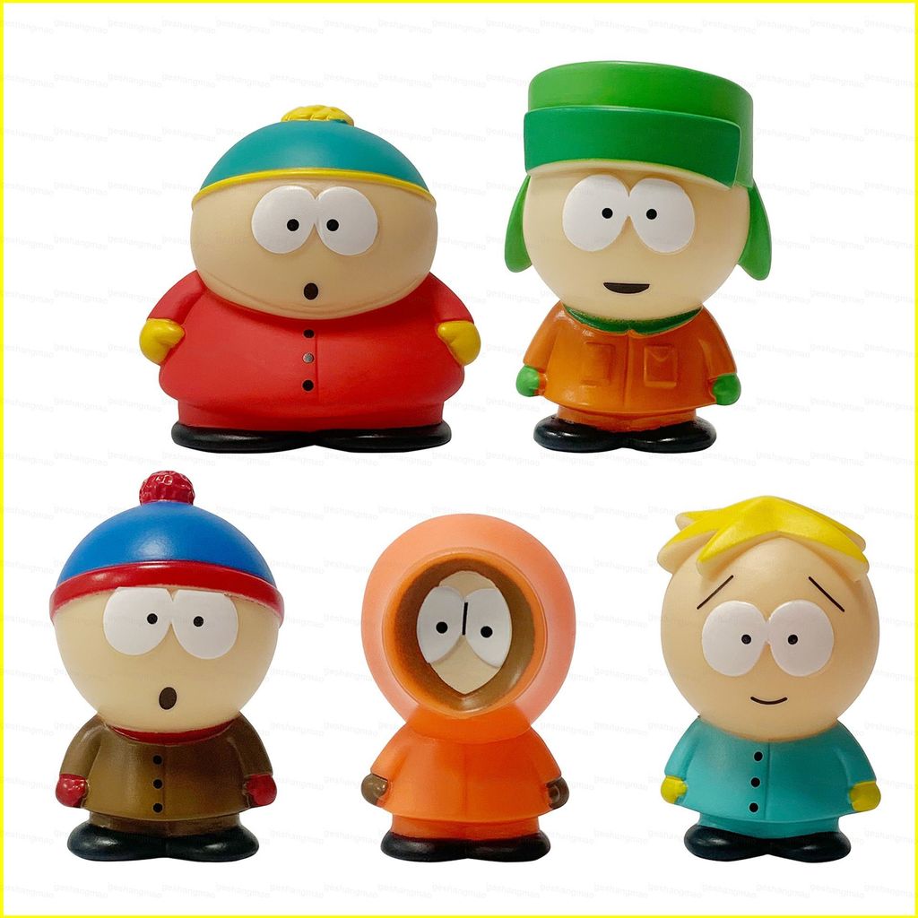 MG1 5pcs South Park Action Figure Eric Theodore Cartman Kyle Broflovski Phillip Kenny McCormick ตุ๊ก
