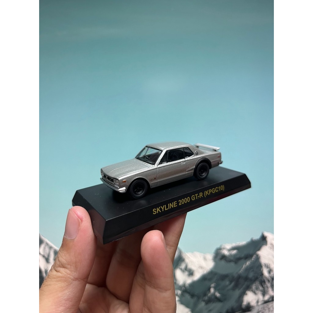 1/64 Jingshang kyosho SKYLINE 2,000 gtr kpgc10 Silver Grey SKYLINE 2,000 GT-R (KPGC10) ลักษณะ Self-r