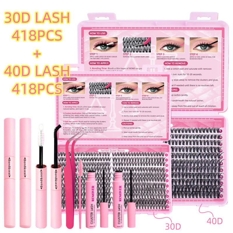 ขายร้อนหนาขนาดใหญ่ความจุ D-song Single Cluster ขนตาปลอม 8-18mmDIY Segmented Self-Grafted Eyelash