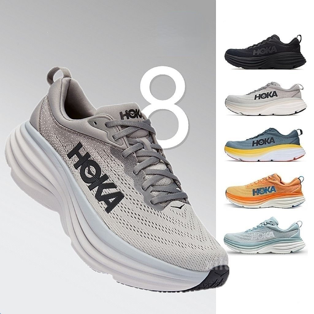 ที่ขายดีที่สุด hoka one bondi 8 รองเท้ากีฬาลําลองผู้ชาย Shock Absorption Road Running Training SYP1 