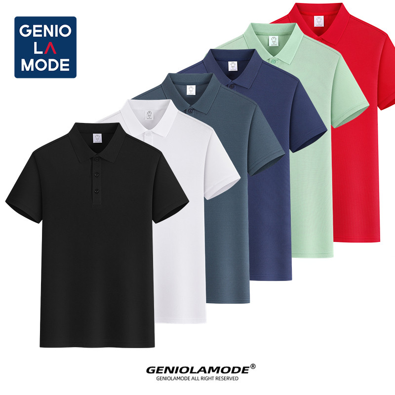 GENIO LAMODE เสื้อโปโล unisex สำหรับทุกคน ด้วยเนื้อผ้าเย็นและป้ แห้งเร็ว ไซส์ใหญ่ สไตล์เพรียว