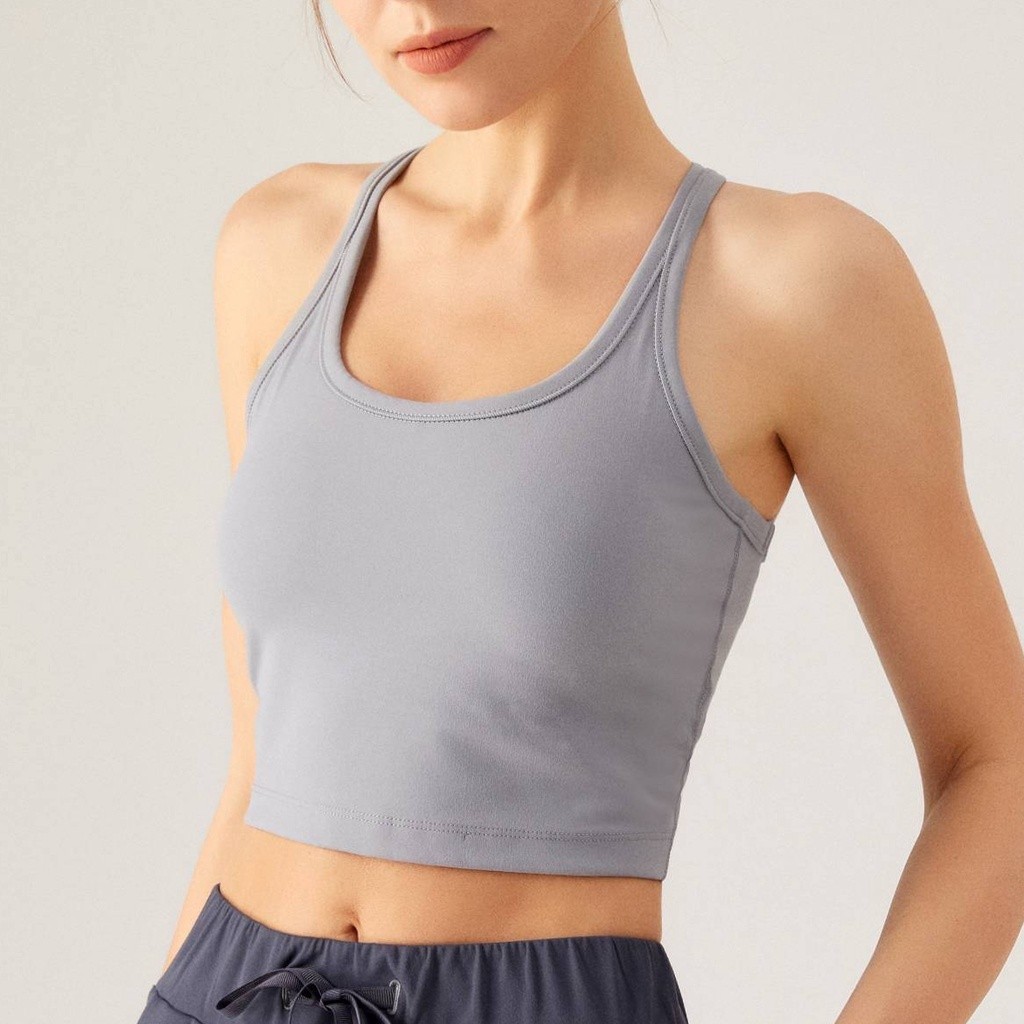 OLALA LEISURE เสื้อกล้ามโยคะ สไตล์ใหม่ (รวมแผ่นอก) ผู้หญิง ยืด ลําลอง เข้ากับทุกการแต่งกาย สปอร์ตบรา S2081 ST - รูปที่ 5