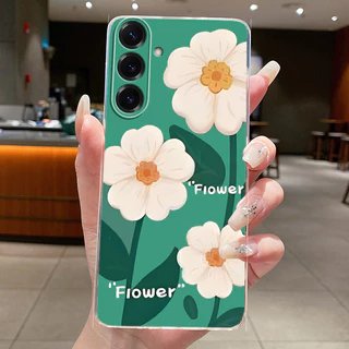 SAMSUNG สําหรับSamsung A26 A36 A56 5G Clearแฟชั่นผีเสื้อดอกไม้Soft TPU JellyปกหลังสําหรับSamsung Galaxy A56 A36 A26 5Gเคสโทรศัพท์