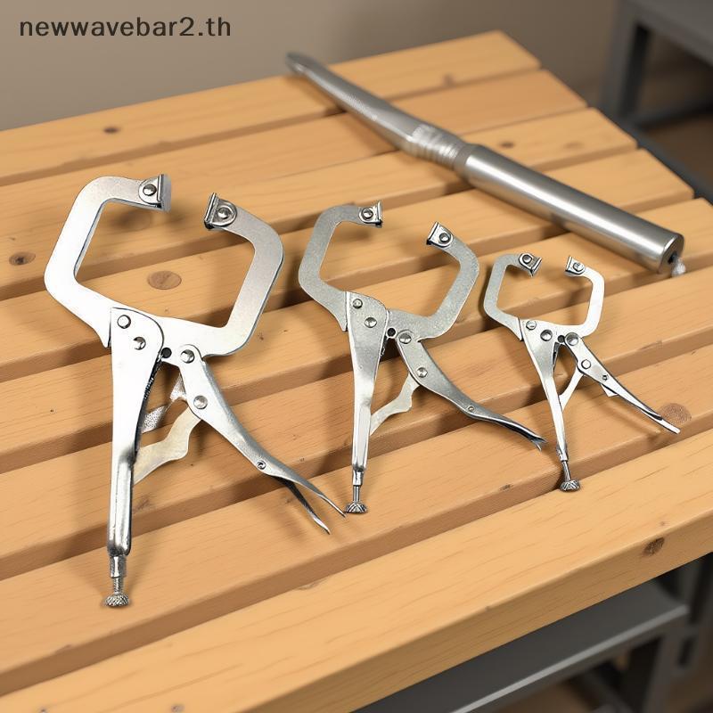 # waveba # Steel C Clamp Vise Grip Locking คีมเชื่อมไม้ Tenon Locator เครื่องมือ Herramien Mano Ferramen Man .