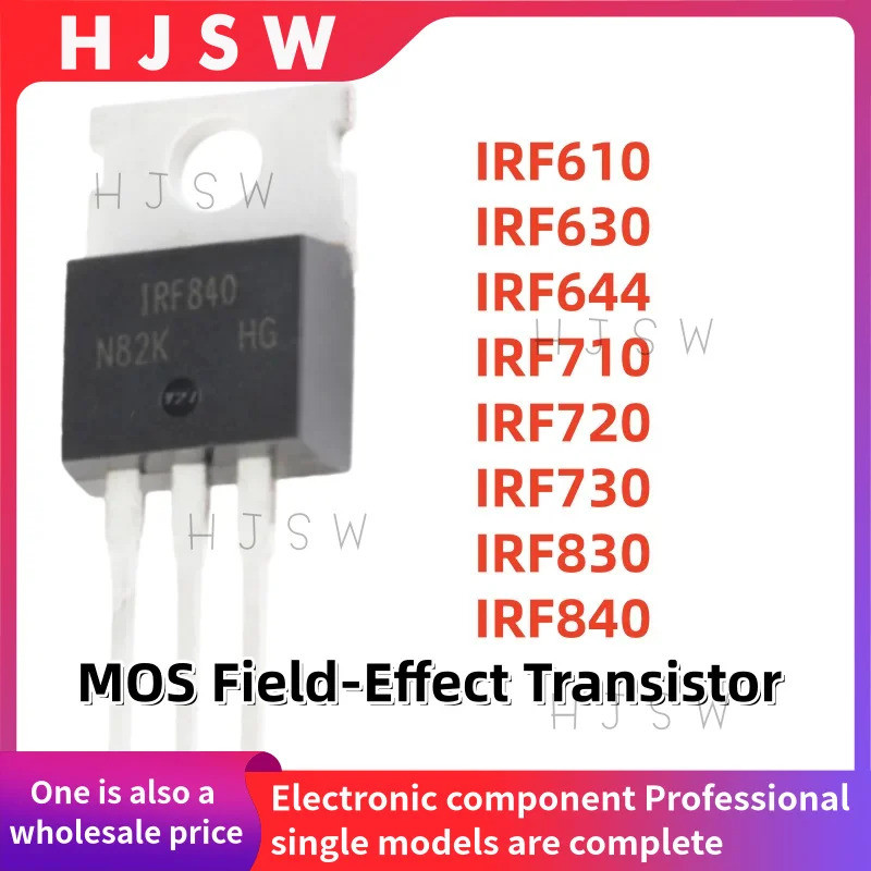 5PCS IRF610 IRF630 IRF644 IRF710 IRF720 IRF730 IRF830 IRF840 PBF TO-220 MOS Field-Effect ทรานซิสเตอร