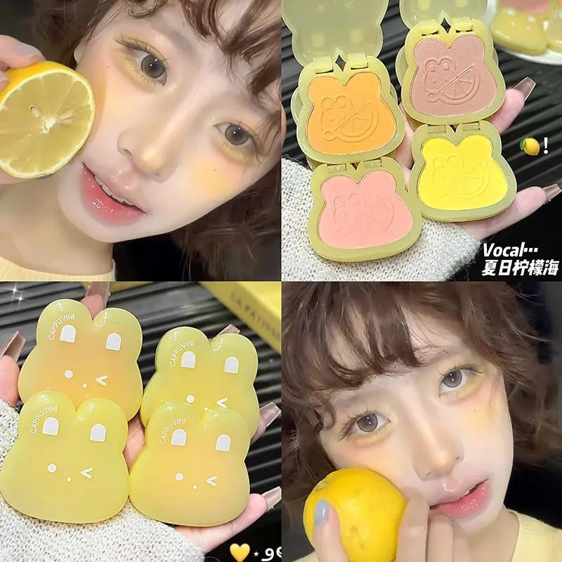 น่ารักสุดๆ!FX Blush Cream Summer Special Lemonade Soda!ครีมอเนกประสงค์ผ้าซาติน Dream Core Monochrome