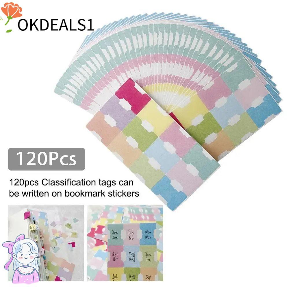 DEALSHOP 60/120 ชิ้น Index Label สติกเกอร์,แท็บแฟ้มธงMulticolor Self-Adhesiveกระดาษแท็บ,เปลี่ยนเครื่องเขียนสํานักงานส่วนบุคคลวางแผนเขียนหน้าหนังสือ