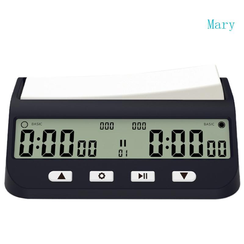 Mary Chess Clock Professional Portable Digital Chess Board Competition Count Up Count Down Chess Gam