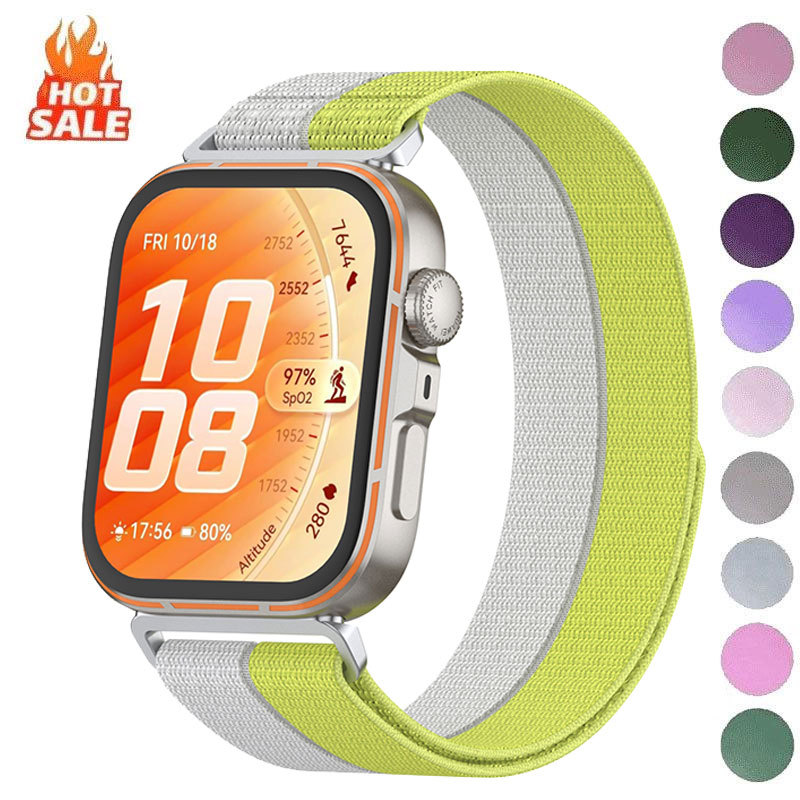 สายรัดไนลอนสําหรับ Huawei Watch Fit 3/4/5 Braided สบาย Breathable Band สําหรับ Huawei Watch Fit 3/Fit 4/5Pro อุปกรณ์เสริม