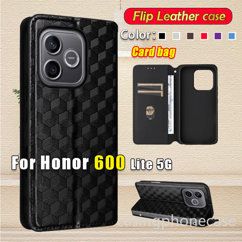 เคสโทรศัพท์ สําหรับ Honor 600 Pro Lite 600Pro 600Lite 4G 5G 2026 ปลอกหรูหราหนังช่องใส่การ์ดพลิกแฟชั่นธุรกิจกันกระแทกปกหลัง