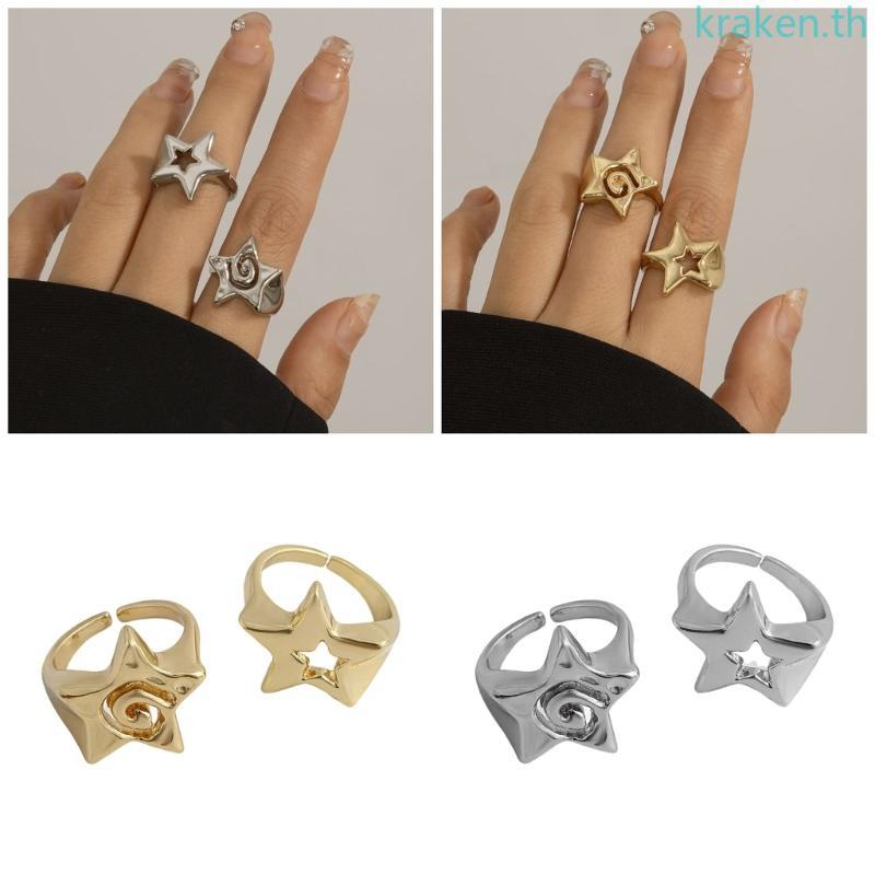 KRA Unique Hollow Star Sparkling Alloy Star Jewelry