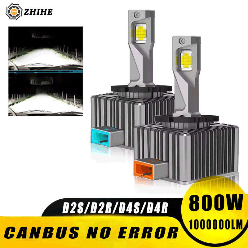 2PCS D1S ไฟหน้า Led D3S หลอดไฟ Canbus 1000000LM 32PC CSP D1R D3R Led 800W D Series ชุดแปลงสําหรับรถย
