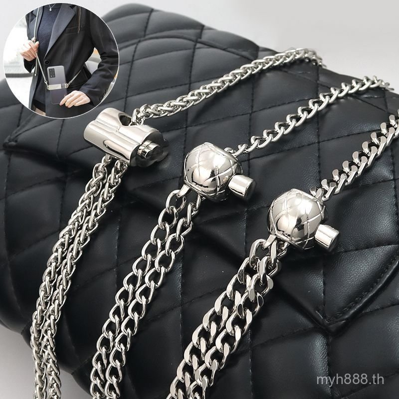 สไตล์ชาแนล ปรับโซ่ Crossbody สายเดี่ยว บาง All-Match (ไม่มีกระเป๋า)