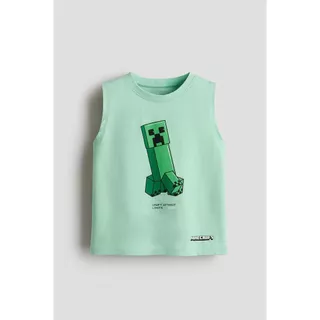 H&M(เอชแอนด์เอ็ม) เสื้อกล้ามผ้าคอตตอนพิมพ์ลาย เด็กชาย 1333087_1