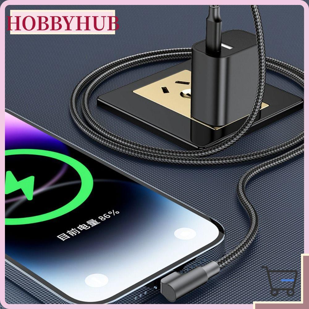 สายเคเบิลข้อมูล, สายเคเบิล Type C ถึง Type C, ไนลอนถัก 60W 90 องศามุม Fast Charging Charger Wire Tra