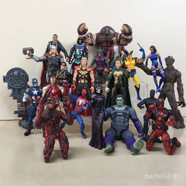 ขายร้อน DST Marvel Red Tank Iron Man Loki Spider-Man Thunder God Hulk Thanos Hate ทหารฤดูหนาว 9UAQ