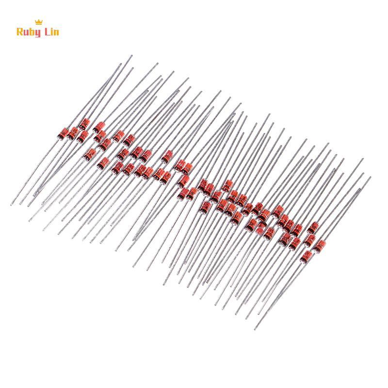 Ruby Lin 50pcs 1W 5.1V Zener ไดโอด 1N4733A 1N4733 IN4733A IN4733 5V1 โวลต์ DO-35 Nice