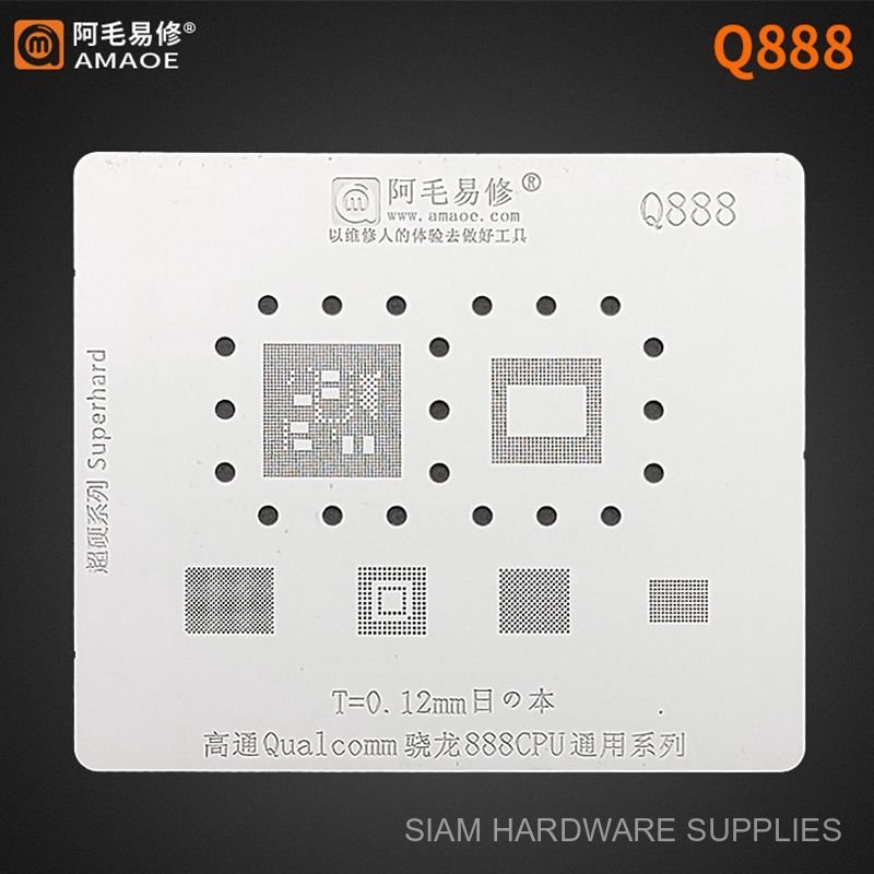 ซ่อมง่าย Amao/ตาข่ายปลูกดีบุก Q888/ซีพียู Qualcomm Snapdragon 888/ชั้นบน/ชั้นล่าง/ลายฉลุ