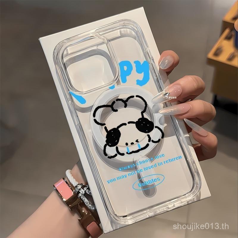 SAMSUNG การ์ตูนสุนัขน่ารักและโปร่งใสสําหรับSamsung A14 A56 A36 10PLUS A06 A55 A35 20ULTRA A16 A54 A1