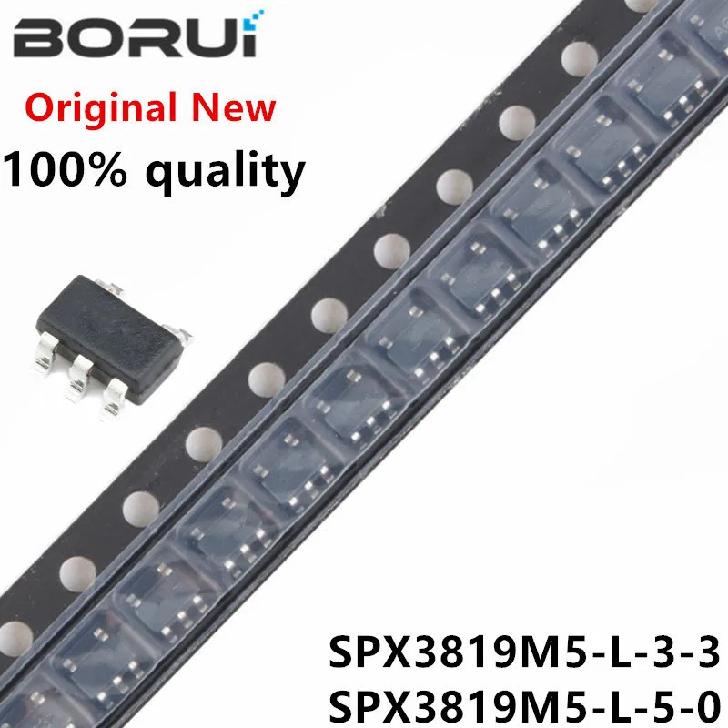 10 ชิ้น SPX3819M5-53.3 SPX3819M5-L-5-0 Tr SOT23-5 SPX3819-3.3 SOT23 SPX3819 SPX3819M5 SPX3819M5-X5-X