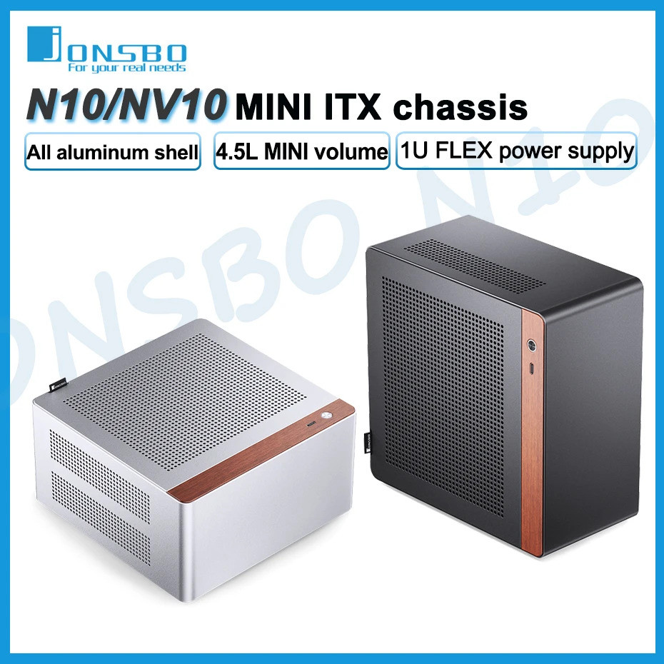 Jonsbo N10 / nv10 Mini Itx Case รองรับ 1u Flex Power Supply อลูมิเนียมเดสก์ท็อปคอมพิวเตอร์สํานักงานก