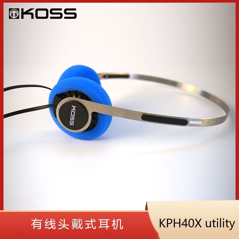 VfKOSS KPH40 Utility Gauss Steel Bar ชุดหูฟังขนาดเล็ก Balanced Sound ชุดหูฟังคอมพิวเตอร์เพลงญี่ปุ่น
