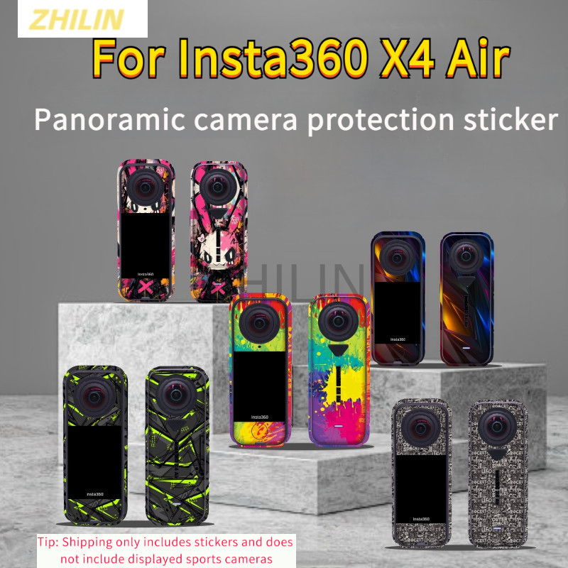 เหมาะสําหรับ Insta360 X4 Air 8K พาโนรามากีฬากล้องสติกเกอร์ป้องกันและอุปกรณ์เสริมฟิล์ม CASE