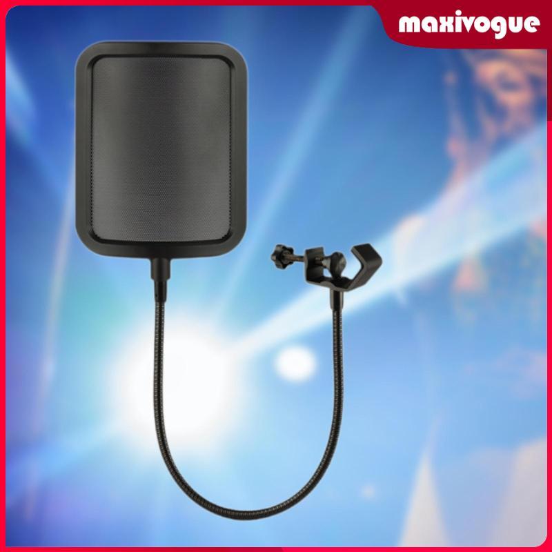 [Maxivogue] Mic Pops Filter Microphone Isolation Shield สําหรับ Broadcasting Videos Podcast
