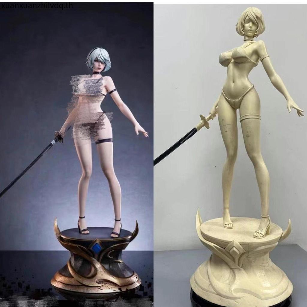 Mechanical Era 1/4 Double-Headed Sculpture 3rd Anniversary Neil 2B Miss ชุดว่ายน้ํารุ่นเกมอะนิเมะรูป