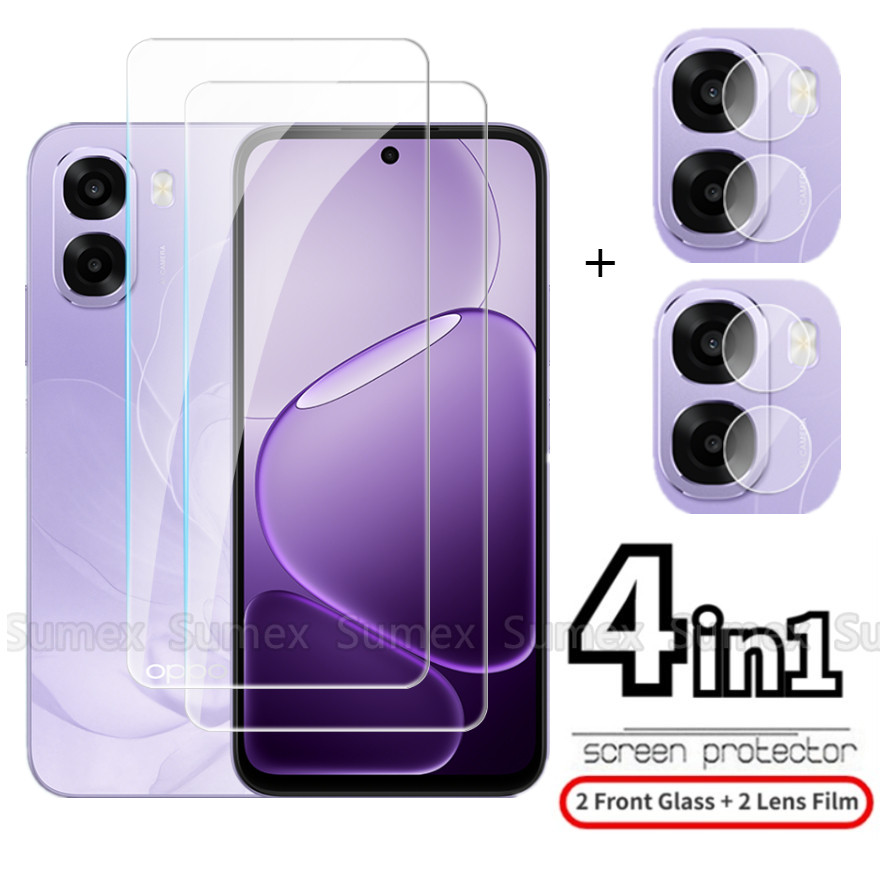 สําหรับ OPPO A6X A6 A6t 5G 4G กระจกนิรภัยป้องกันหน้าจอโปร่งใส HD Clear ครอบคลุมกล้องเลนส์ป้องกันฟิล์ม OPPOA6X OPPOA6 CPH2853 CPH2823 CPH2819 CPH2831 CPH2817