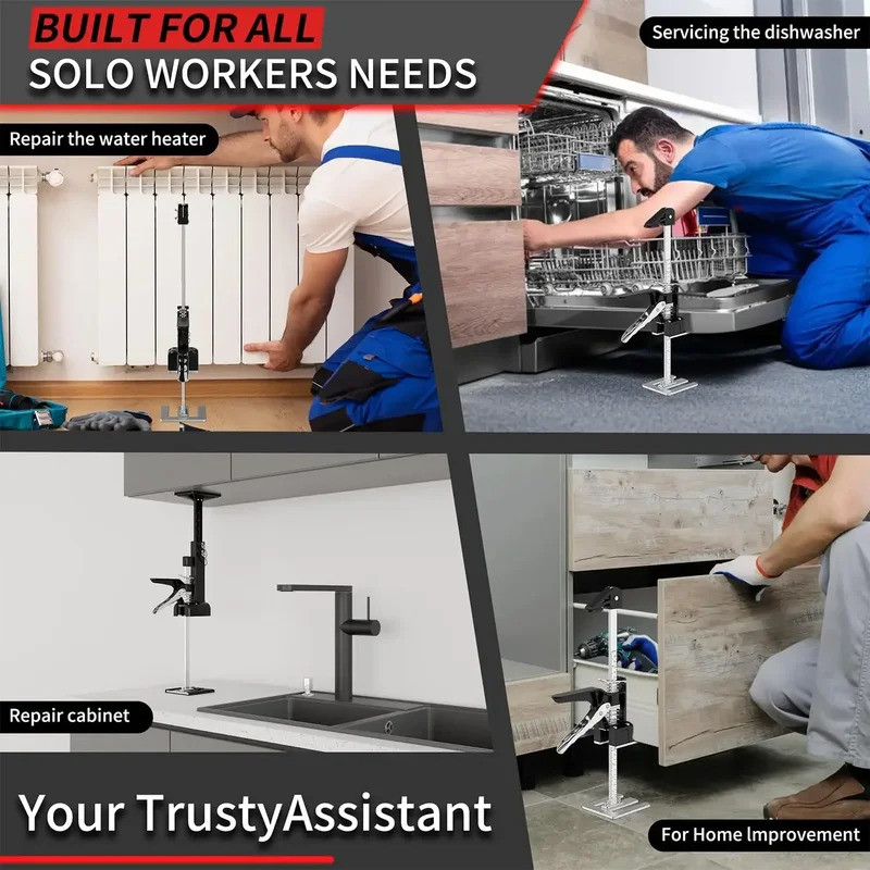 2026คุณภาพสูงแจ็คตู้สําหรับติดตั้งปรับ0-2.4นิ้วก่อสร้างแจ็คมือยกแจ็คเครื่องมือตู้ยก ผนังแห้ง ยก