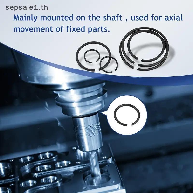 # SALE # 300PCS Metric 7-30MM Round Wire C-Clips Internal Snap Rings Assortment Kit For Hole Black-F