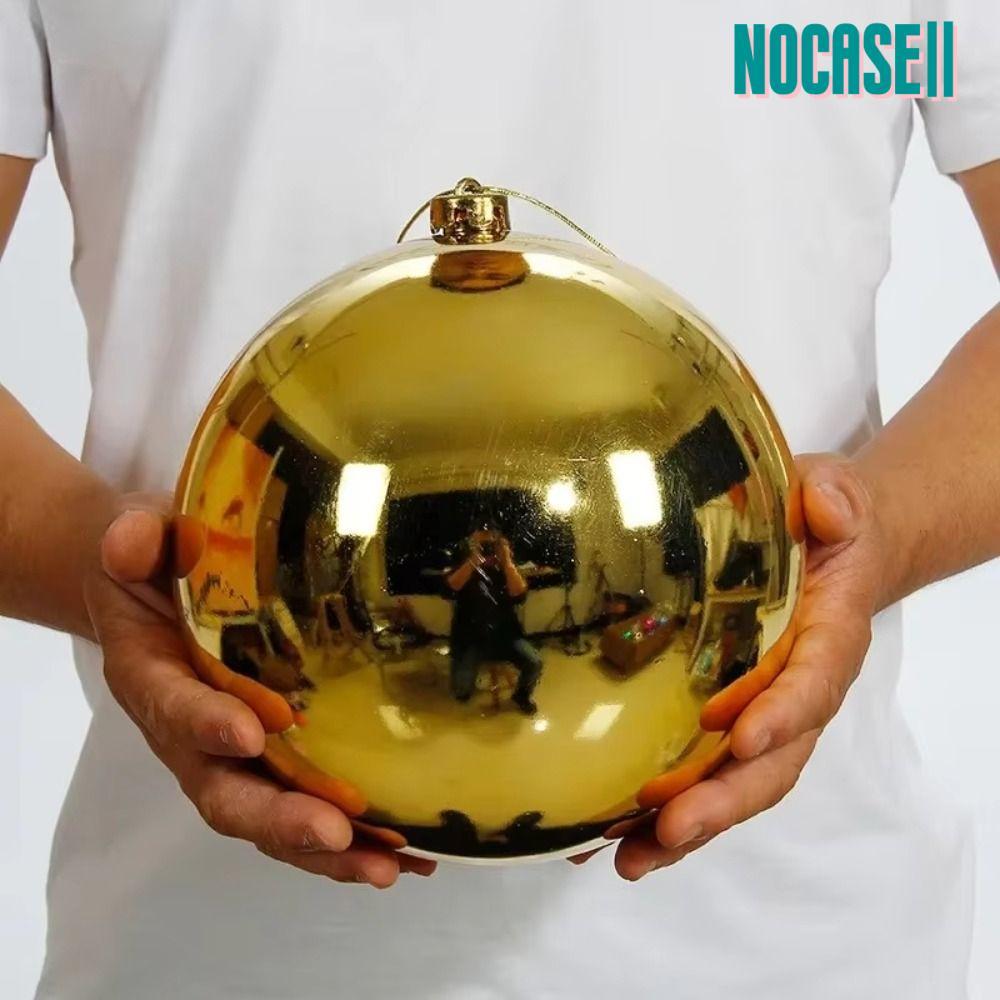 ลูกบอลคริสต์มาสยักษ์ NOCASE สิงโตคริสต์มาสพลาสติกไฟฟ้า|ลูกบอล,ทนทาน 12/15/20 ซม. 6 สีเครื่องประดับคริสต์มาสบอลฉากอุปกรณ์