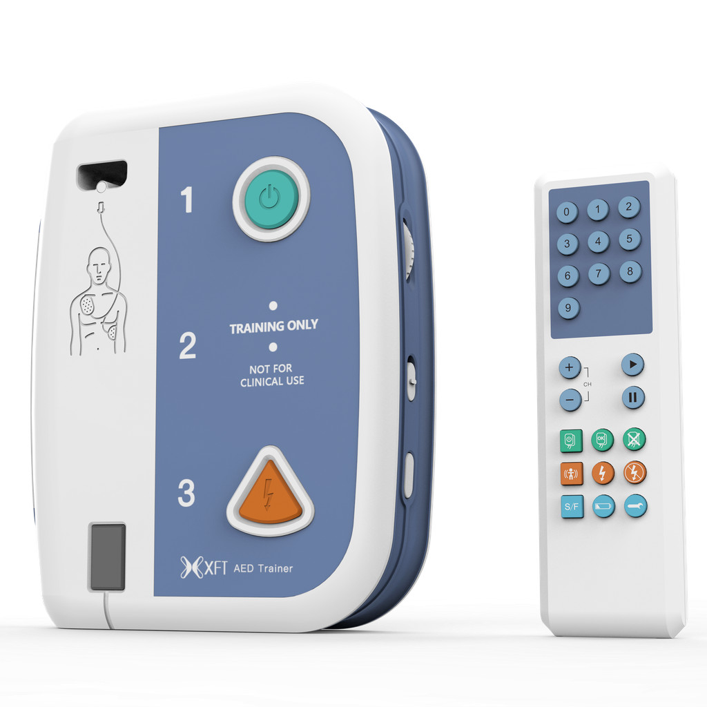 คุณภาพสูง XFT Advanced AED Trainer สําหรับ CPR ที่มีประสิทธิภาพและ Defibrillation Practice-&*-