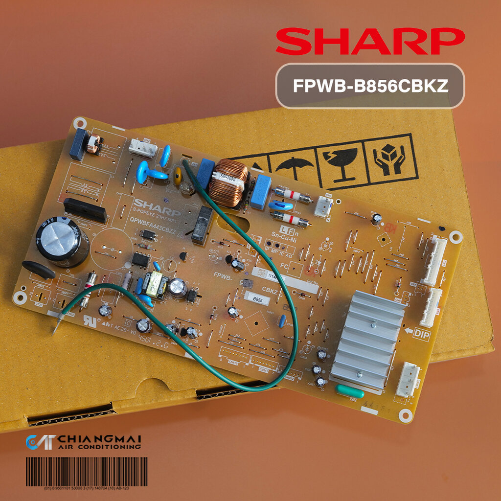 FPWB-B856CBKZ แผงวงจรตู้เย็น SHARP บอร์ดตู้เย็นชาร์ป รุ่น SJ-X330T-SL, SJ-X300T-SL, SJ-X260T-SL, SJ-