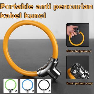 Aksesoris Keselamatan Sepeda: Kunci Gembok Keras & Helm Tahan Giling, Anti Bobol, Dapat Dipindah, Dengan Susun Kunci Gembok Pintar