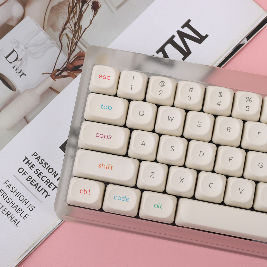 keycap ไทย keycap ระเหิด PBT ปุ่มกด moa น่ารักสไตล์มินิมอล