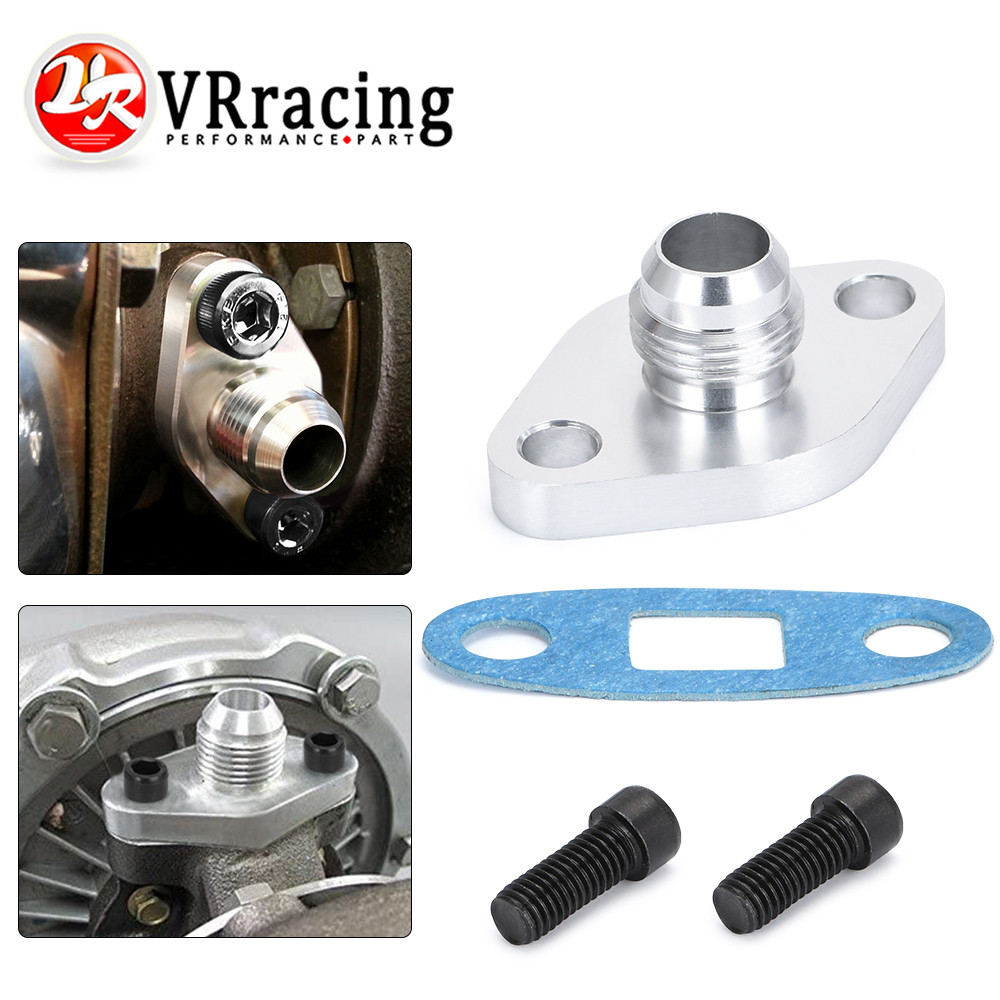 VR  Turbo Oil Return/Drain Flange Adapter AN10 for TOYOTA LEXUS 1JZ 2JZ GTE VR-OFG35