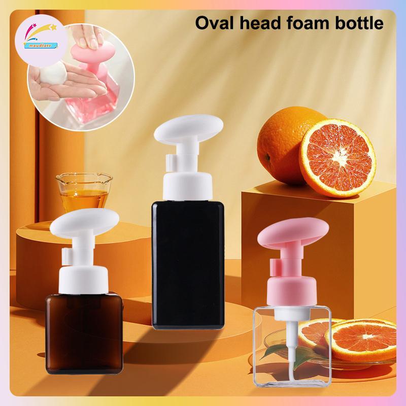 MM 250ml ขวดใสสแควร์สบู่เหลว Whipped Mousse Points Botling แชมพูโลชั่นเจลอาบน้ําขวดปั๊มสําหรับตู้ทํา