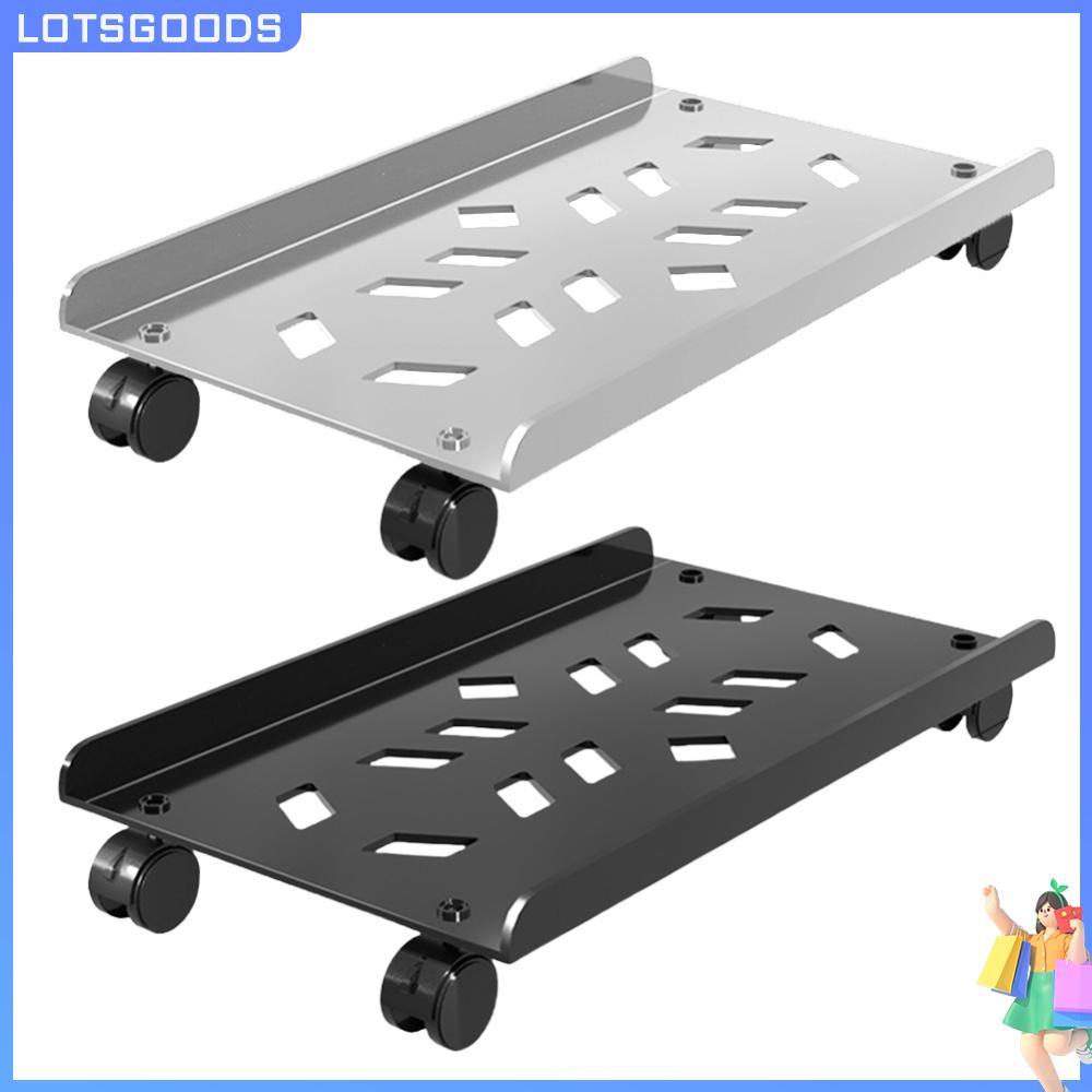 [จัดส่งในพื้นที่] ขาตั้ง CPU มือถือพร้อมล้อกลิ้งเหล็ก Heavy-Duty PC Tower Stand PC Tower CPU Holder 