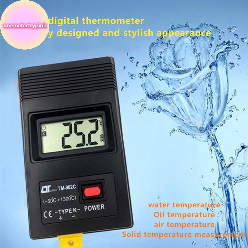 ONEPINK TM-902C (-50C ถึง 1300C) เครื่องวัดอุณหภูมิ TM902C Digital K Type Temperature Sensor + Thermocouple Probe Detector .