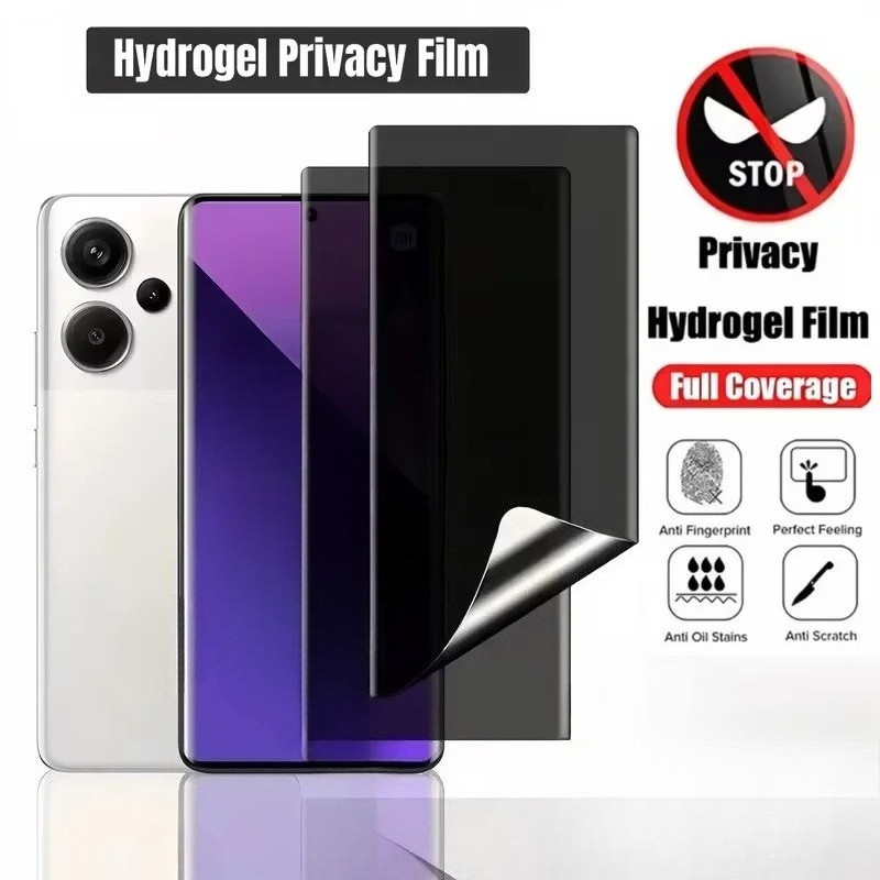 ความเป็นส่วนตัวHydrogelป้องกันหน้าจอสําหรับRedmi 11A 11 10X 10 9 9T 9i 9AT 9C 8A 8 Dual NFC Sport Po