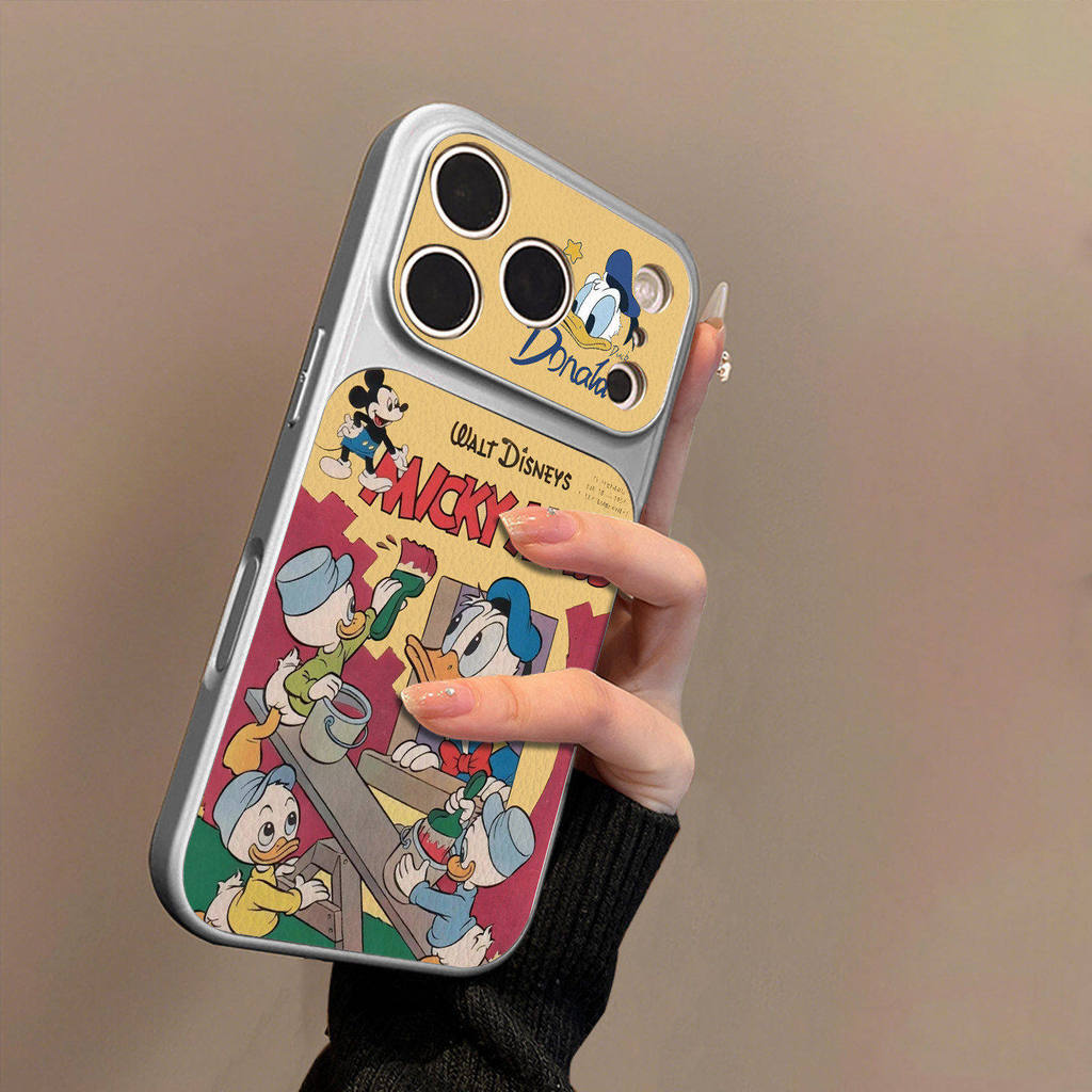 Mickey Donald Duck เหมาะสําหรับ Samsung s26ultra เคสโทรศัพท์ s25edge/s24 + สไตล์ใหม่ s21fe กันกระแทก a05 Disney a17 ชาย a23 หญิง a26 Lambskin a35 High-End รู้สึก a53a54