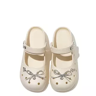 AYUER Mary Jane EVA Buckle รองเท้าแตะกลางแจ้งแบบหนาด้านบน