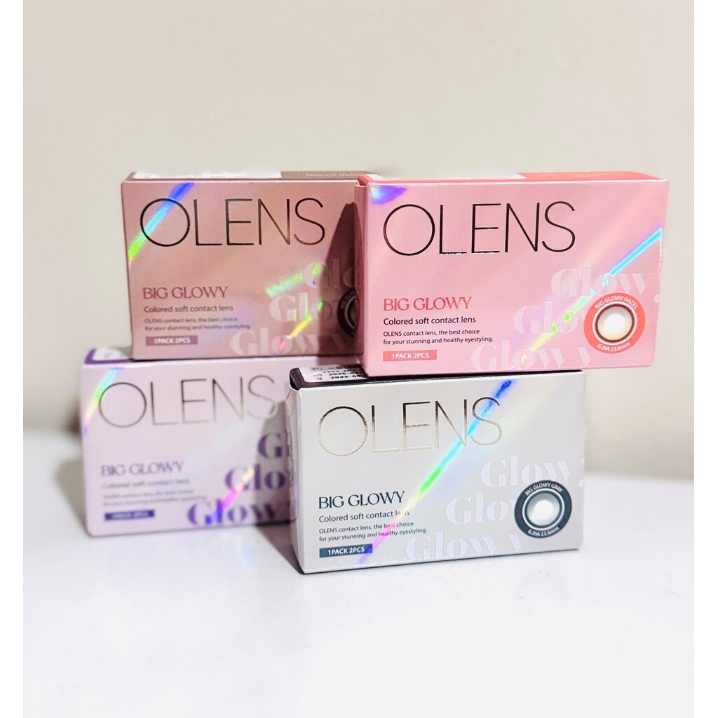 Monthly/ Big Glowy สี Hazel/Mocha/Gray/Lavender คอนแทคเลนส์รายเดือน