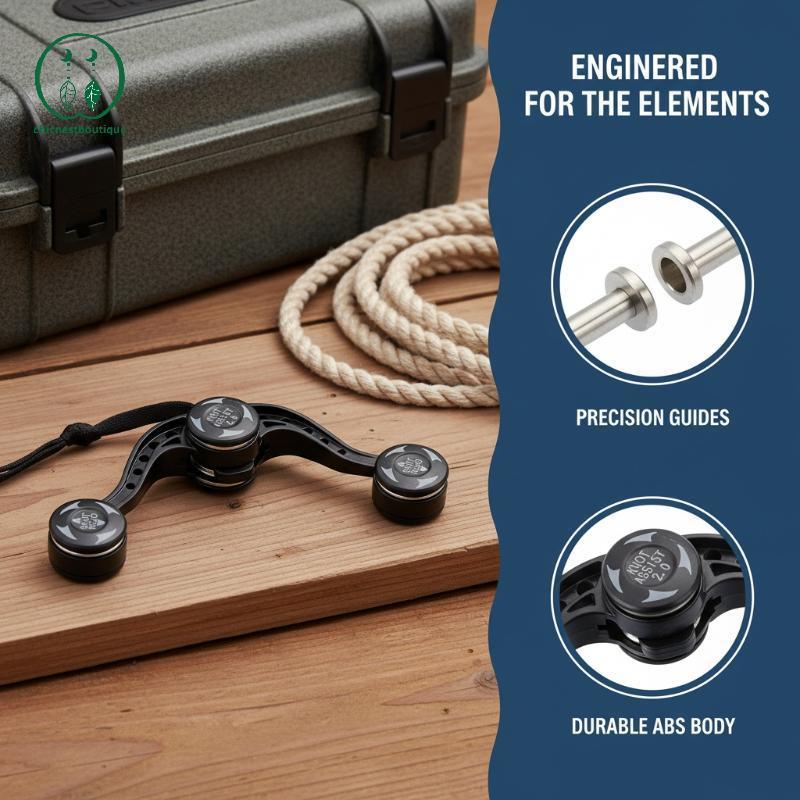 [Chicnest] Fishing Knotter FG Bobbin Winder Assist Tool Simple Fast Knotting for All Line Types Outd