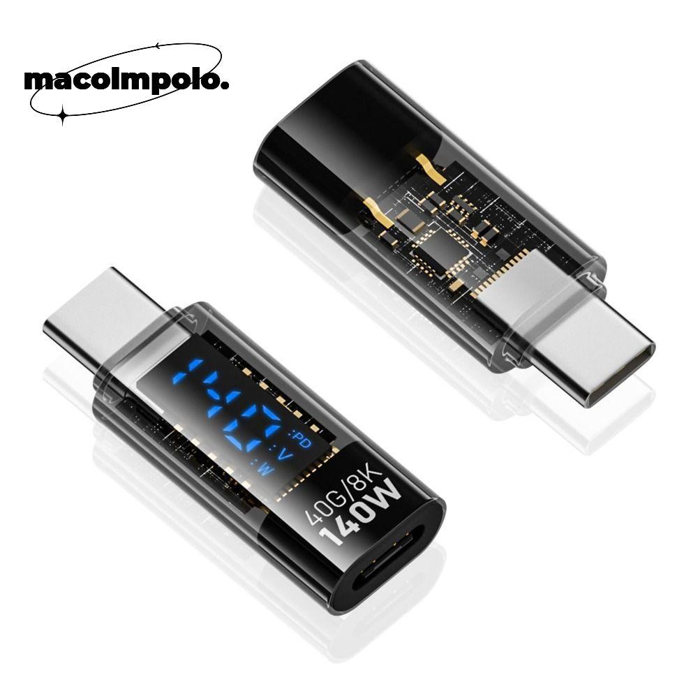 สําหรับตัวแปลง iOS, อะแดปเตอร์ USB-C ขนาด 40Gbps, จอแสดงผล LED ดิจิตอลคุณภาพสูง PD 140W สมาร์ทชิปมิเตอร์ทดสอบโทรศัพท์มือถือ