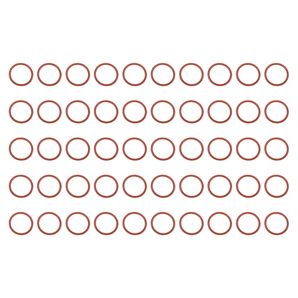 MOCCANIXITY ซิลิโคน O แหวน 1.25 " ID, 1.5 "OD, 1/8" กว้างเครื่องซักผ้ายาง 50A Durometer VMQ ซีลปะเก็