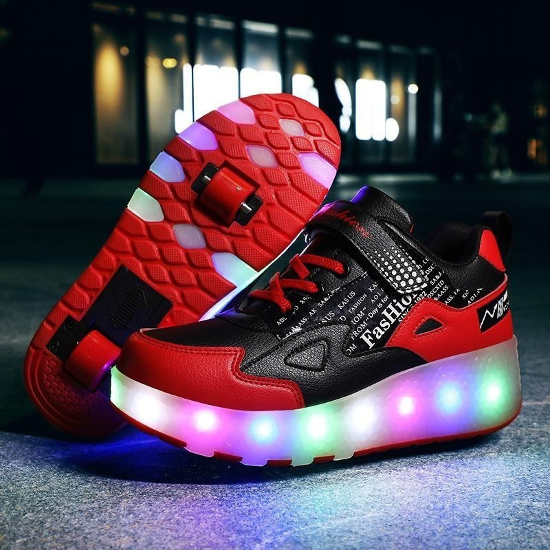 เด็ก LED Light Roller Skates สําหรับเด็กชายและเด็กหญิง Illuminated Roller Skates รองเท้ากีฬาล้อ 6401